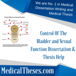Control Of The Bladder and Sexual Function